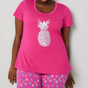 Pineapple sleep tee New w/tags 3X